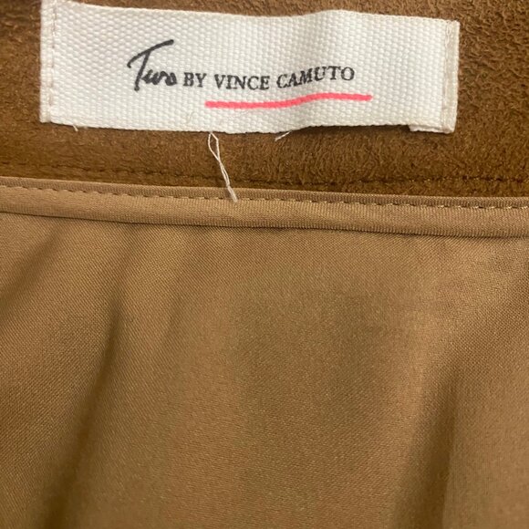 Two by Vince Camuto Faux Suede Button-Front Mini Skirt – Size M - Picture 8 of 9